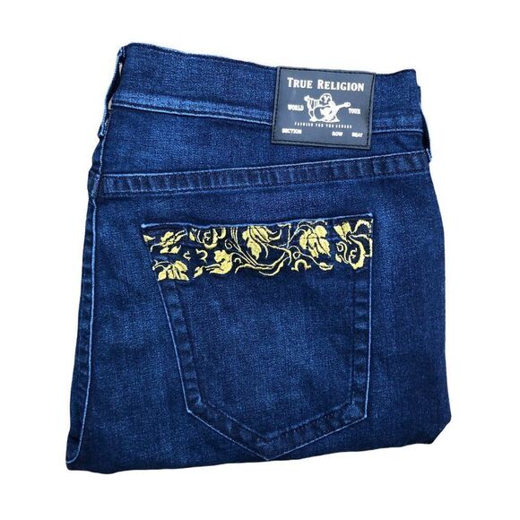 True Religion Jeans Size 40 ROCCO RELAXED SKINNY Blue - Picture 3 of 11